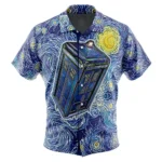 British Sci Fi Hawaiian Shirt, Tropical Anime Button Shirt ANI015123025097