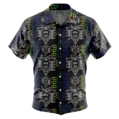 Apocalyptic Anxiety Tone Hawaiian Shirt, Bold Aura Button Shirt ANI015123025151