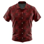 Aligned Strength Hawaiian Shirt, Anime Vibe Button Shirt ANI015123025246