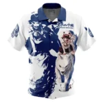 Hand-Drawn Aesthetic Hawaiian Shirt, Bold Aura Button Shirt ANI015123025406