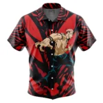 Focus Edge Hawaiian Shirt, Bold Anime Button Shirt ANI015123025457