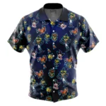 Virtual Power Flow Hawaiian Shirt, Summer Anime Button Shirt ANI015123025476