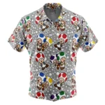 Retro Fun Energy Hawaiian Shirt, Otaku Vibe Button Shirt ANI015123025488