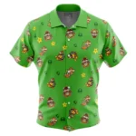 Casual Game Vibe Hawaiian Shirt, Dynamic Anime Button Shirt ANI015123025558