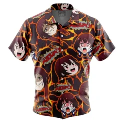 Parody Adventure Theme Hawaiian Shirt, Summer Anime Button Shirt ANI015123025572