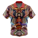 Sea Courage Hawaiian Shirt, Summer Anime Button Shirt ANI015123025613