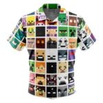 Blocky Universe Hawaiian Shirt, Victory Aura Button Shirt ANI015123025772
