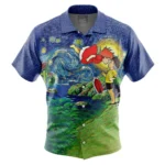 Night Canvas Hawaiian Shirt, Summer Anime Button Shirt ANI015123025817