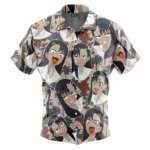 Playful Tease Hawaiian Shirt, Anime Vibe Button Shirt ANI015123025841