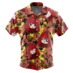 Action-Oriented Story Hawaiian Shirt, Bold Anime Button Shirt ANI015123025843
