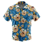 Playful Hero Sprint Hawaiian Shirt, Anime Vibe Button Shirt ANI015123025891