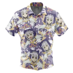 Character-Based Comedy Hawaiian Shirt, True Otaku Button Shirt ANI015123025938