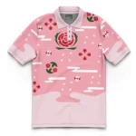 Clean Strike Polo Shirt, Minimal Anime Polo Wear ANI016122925040