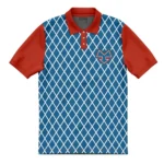 Stylized Combat Spirit Polo Shirt, Modern Anime Polo Top ANI016122925067