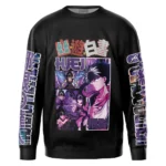 Dimensional Fight Code Sweatshirt, Relaxed Fit Anime Crew ANI017123125010