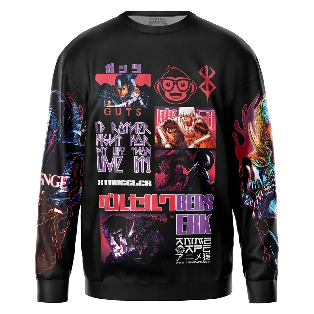 Pain Tolerance Sweatshirt, Anime Lifestyle Sweatshirt ANI017123125237