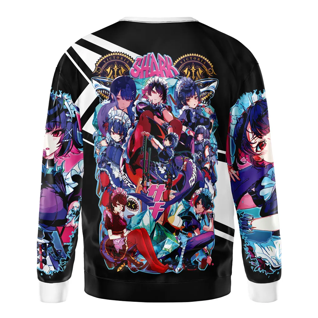 Night Brawl Sweatshirt, Soft Feel Anime Sweatshirt ANI017123125296