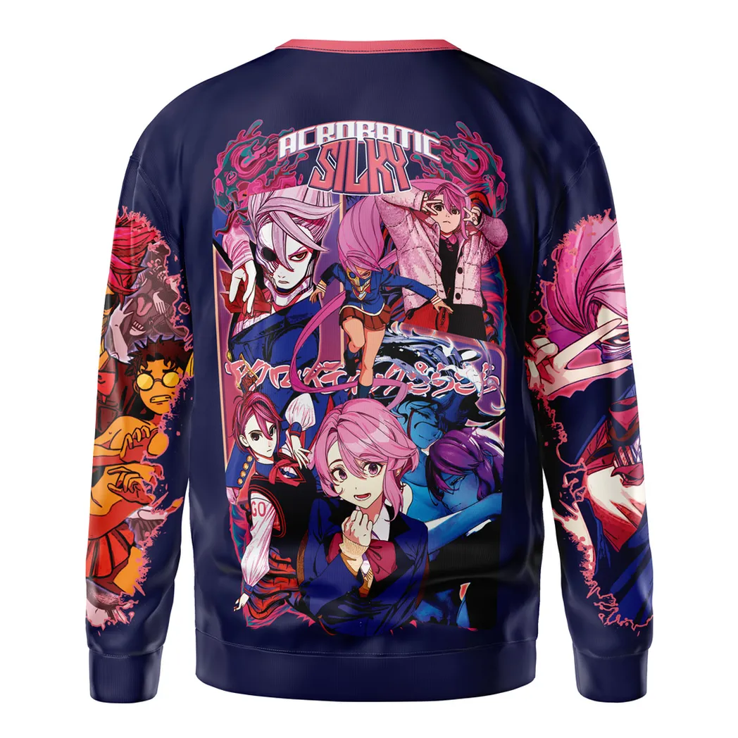 Experimental Action Style Sweatshirt, Urban Anime Crewneck ANI017123125298