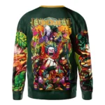 Power Practice Sweatshirt, Relaxed Fit Anime Crew ANI017123125369