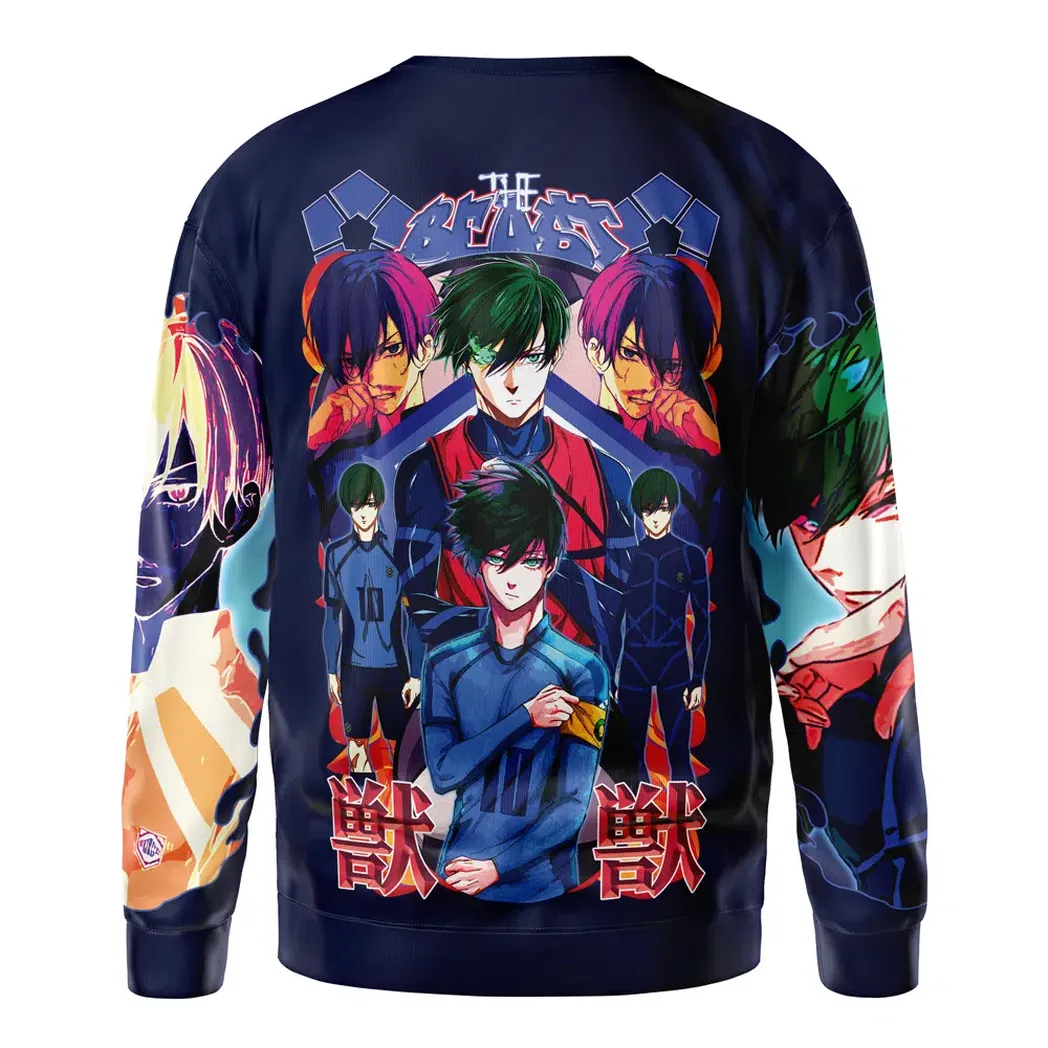 Football-Themed Anime Sweatshirt, Minimal Anime Sweatshirt ANI017123125370