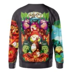 Peaceful Escapism Sweatshirt, Relaxed Fit Anime Crew ANI017123125386