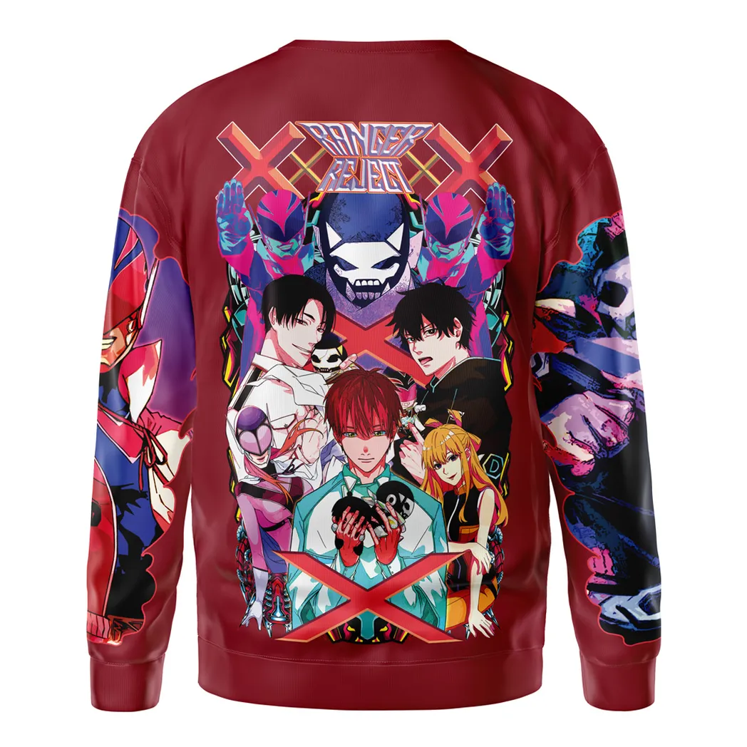 System Rebellion Sweatshirt, Relaxed Fit Anime Crew ANI017123125420