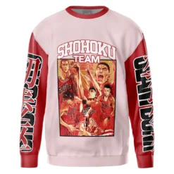 Realistic Sports Tone Sweatshirt, Cozy Anime Sweatshirt Wear ANI017123125499