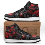 Dark Endure J1s Sneakers, 3D Style, Sleek Form High Sneakers ANIJ1121525017