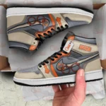 Hardcore Gamer Mood J1s Sneakers, 3D Style, Modern Edge High Tops ANIJ1121526515