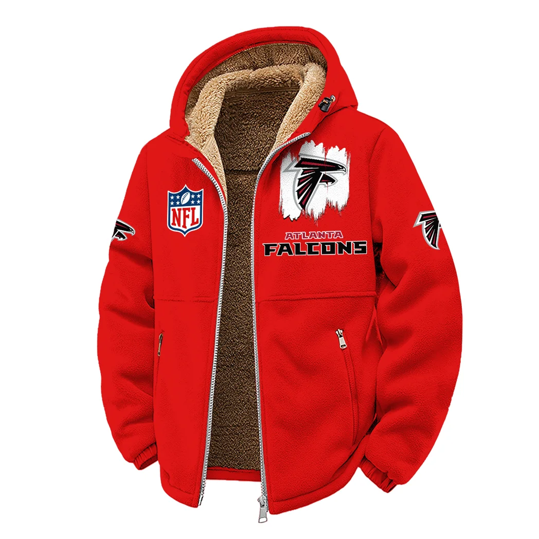 Fan Flight Squad Winter Fleece Jacket, Arctic Expedition Fleece HVN1453AF - red - Image 2