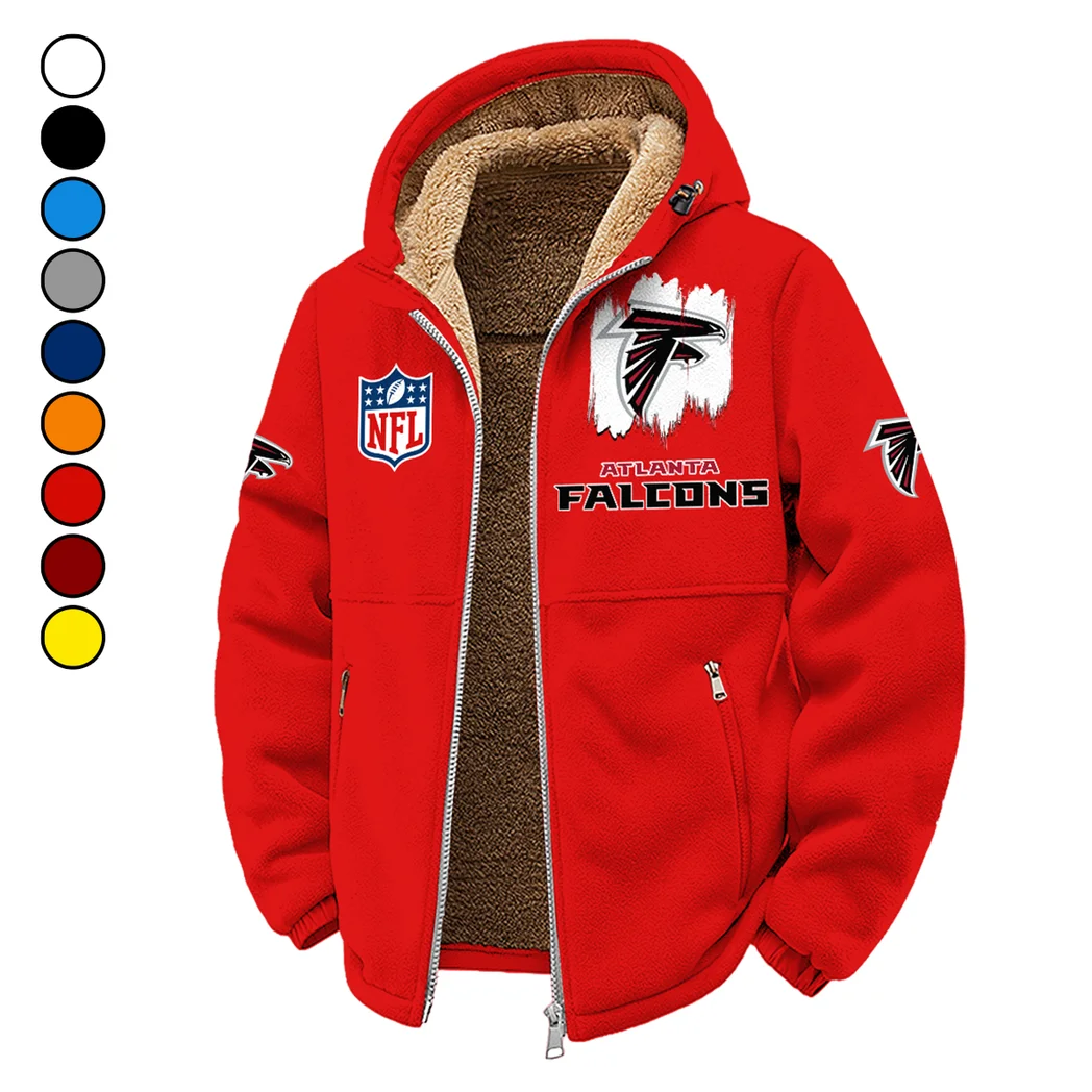 Fan Flight Squad Winter Fleece Jacket, Arctic Expedition Fleece HVN1453AF - red