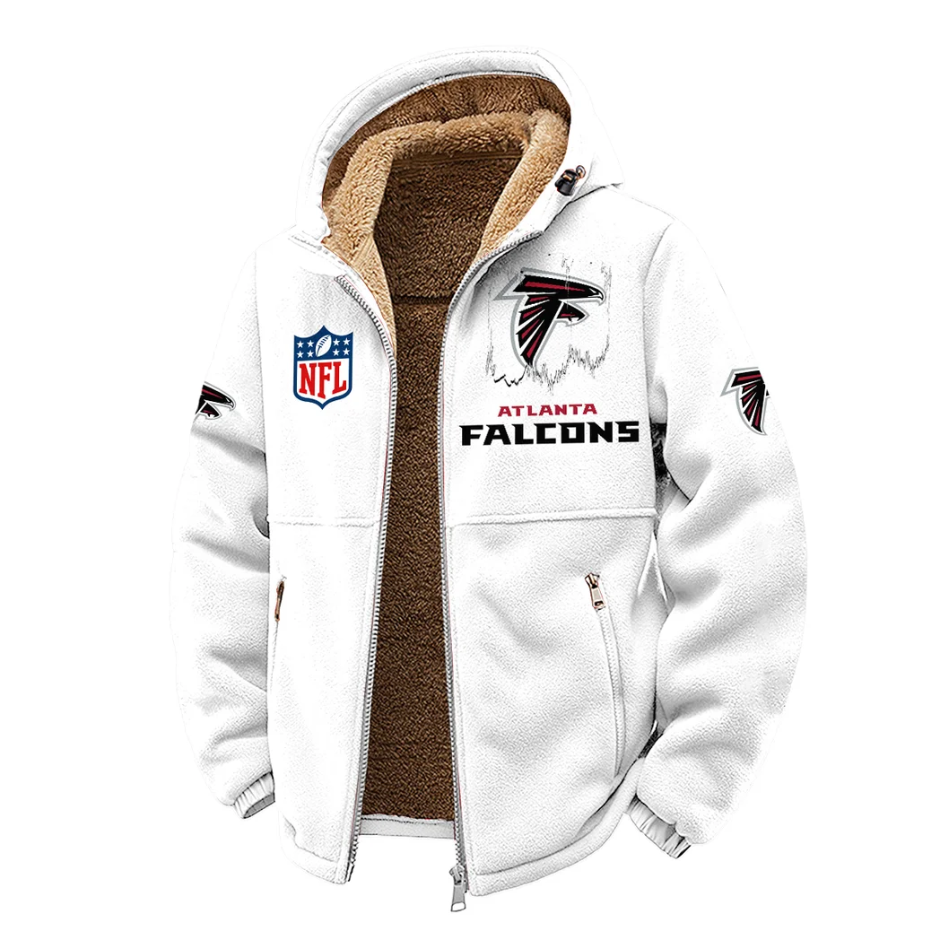 Fan Flight Squad Winter Fleece Jacket, Arctic Expedition Fleece HVN1453AF - White - Image 2