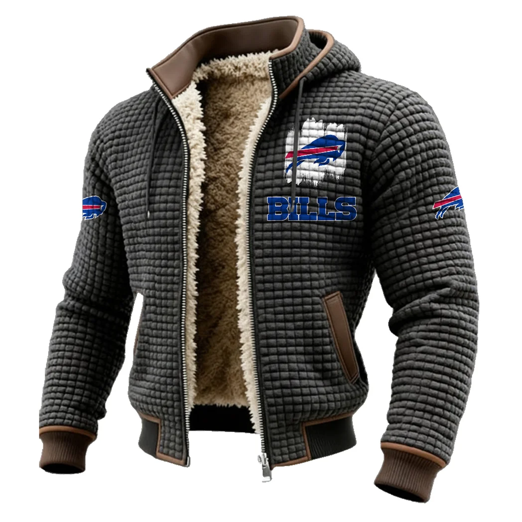 Blue Crew Fleece-Lined Hooded Jacket, High-Performance Trail Jacket HVN1453BB - Grey - Image 2