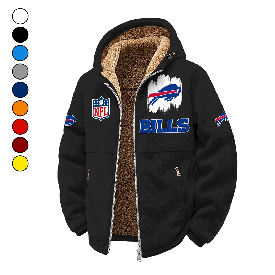 Blue Crew Winter Fleece Jacket, Extreme Cold Fleece Coat HVN1453BB - Black