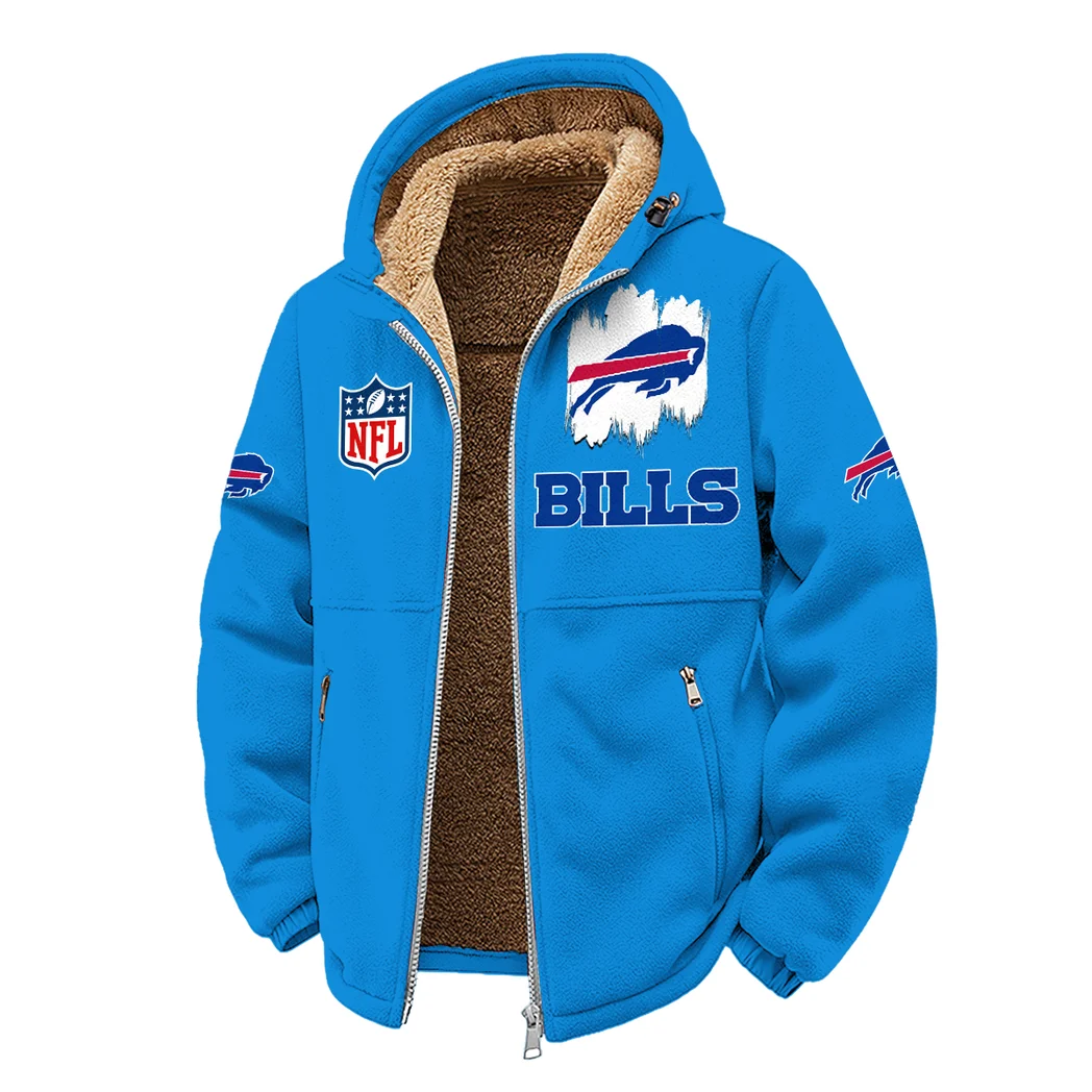 Blue Crew Winter Fleece Jacket, Extreme Cold Fleece Coat HVN1453BB - cyan - Image 2