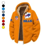 Blue Crew Winter Fleece Jacket, Extreme Cold Fleece Coat HVN1453BB - Orange