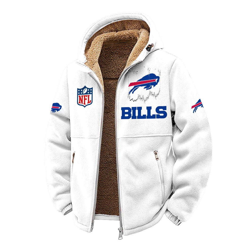 Blue Crew Winter Fleece Jacket, Extreme Cold Fleece Coat HVN1453BB - White - Image 2