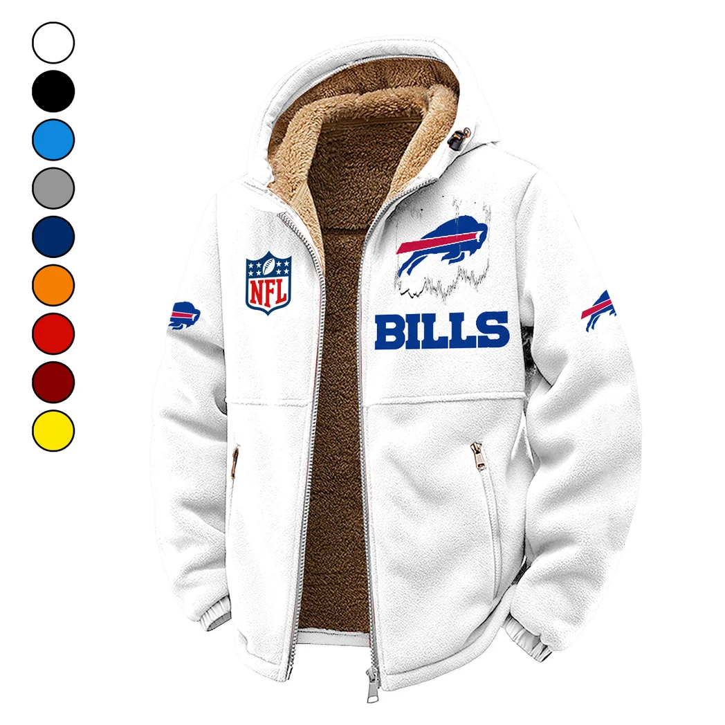 Blue Crew Winter Fleece Jacket, Extreme Cold Fleece Coat HVN1453BB - White