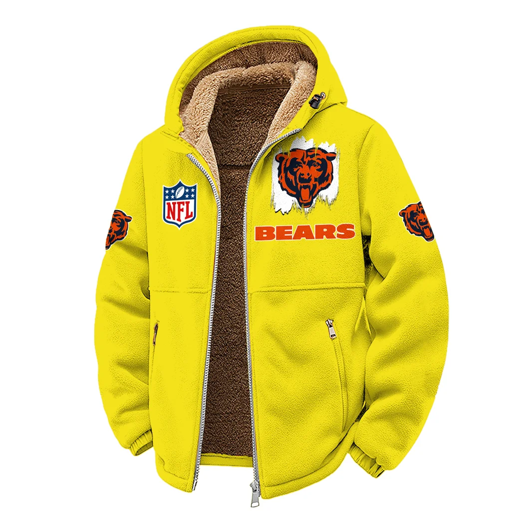 Navy Pride Winter Fleece Jacket, Sub-Zero Fleece Jacket HVN1453CB - Yellow - Image 2