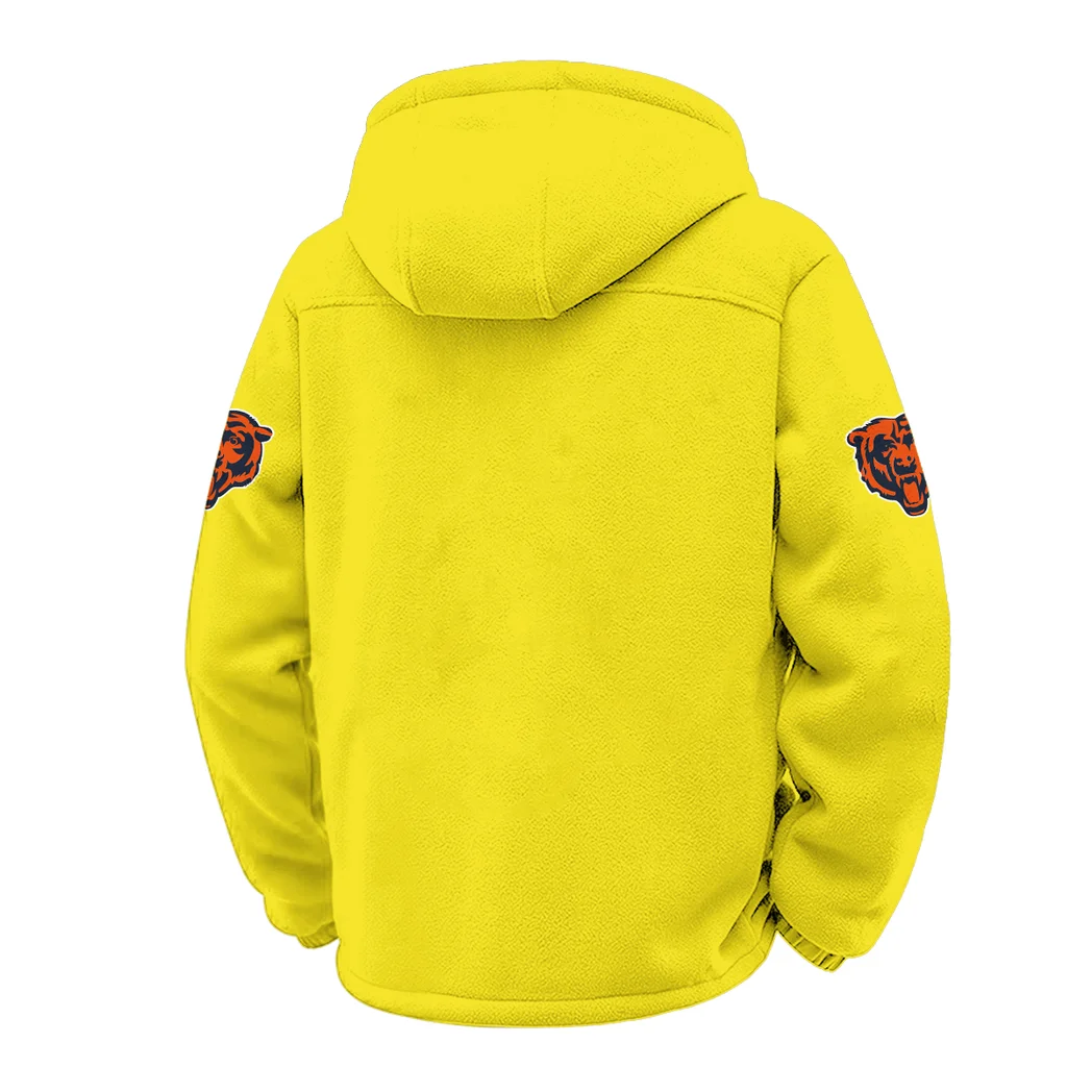 Navy Pride Winter Fleece Jacket, Sub-Zero Fleece Jacket HVN1453CB - Yellow - Image 3