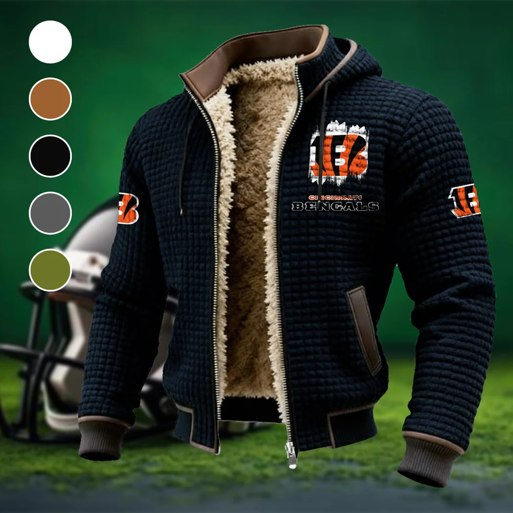 Fan Roar Squad Fleece-Lined Hooded Jacket, All-Mountain Hooded Fleece HVN1453CI - Black