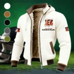 Fan Roar Squad Fleece-Lined Hooded Jacket, All-Mountain Hooded Fleece HVN1453CI - White