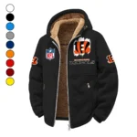 Fan Roar Squad Winter Fleece Jacket, Deep Winter Comfort Fleece HVN1453CI - Black