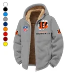 Fan Roar Squad Winter Fleece Jacket, Deep Winter Comfort Fleece HVN1453CI - Grey