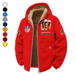 Fan Roar Squad Winter Fleece Jacket, Deep Winter Comfort Fleece HVN1453CI - red