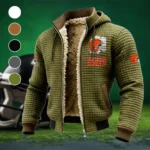 Furry Army Fleece-Lined Hooded Jacket, Alpine Ascent Hooded Jacket HVN1453CL - Green