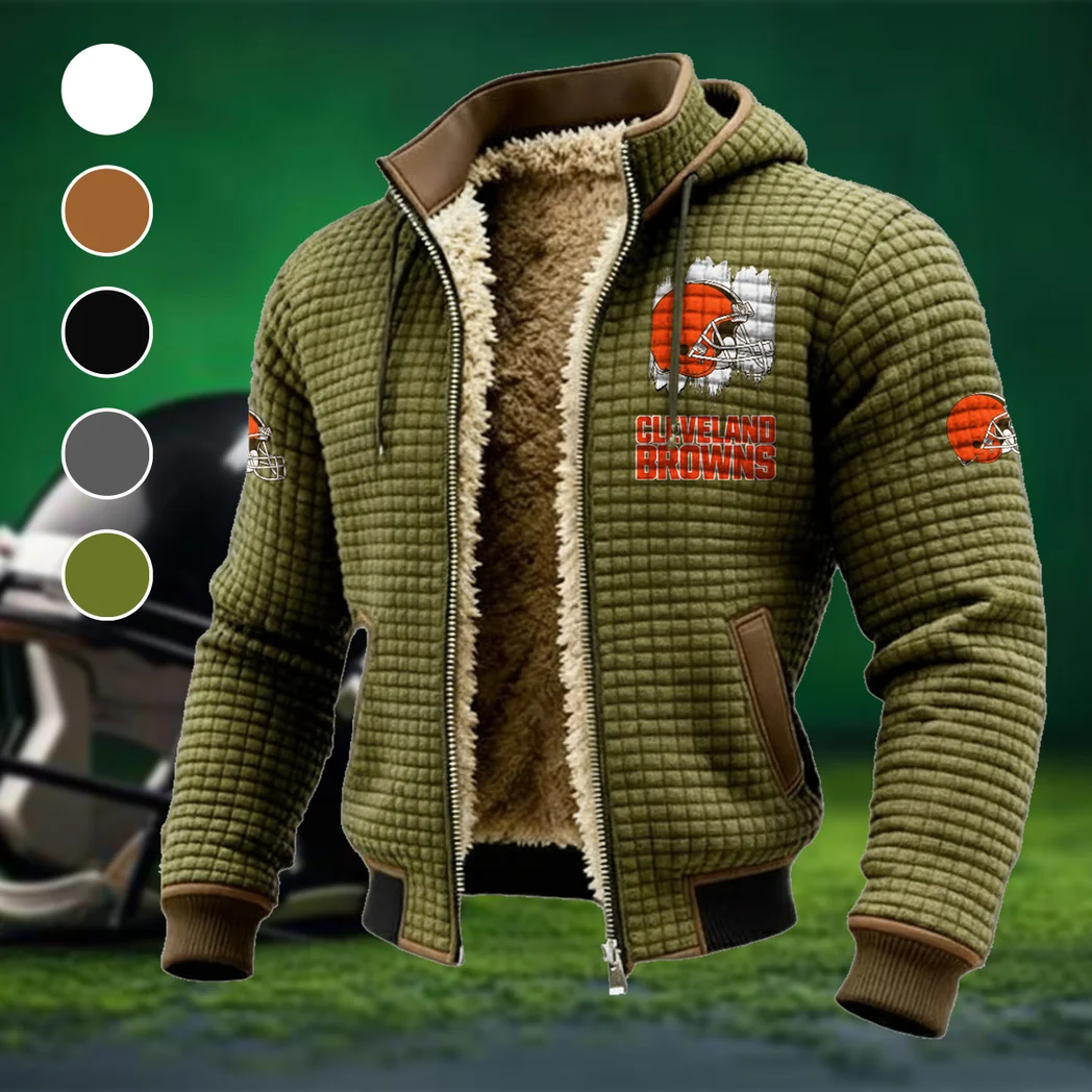 Furry Army Fleece-Lined Hooded Jacket, Alpine Ascent Hooded Jacket HVN1453CL - Green