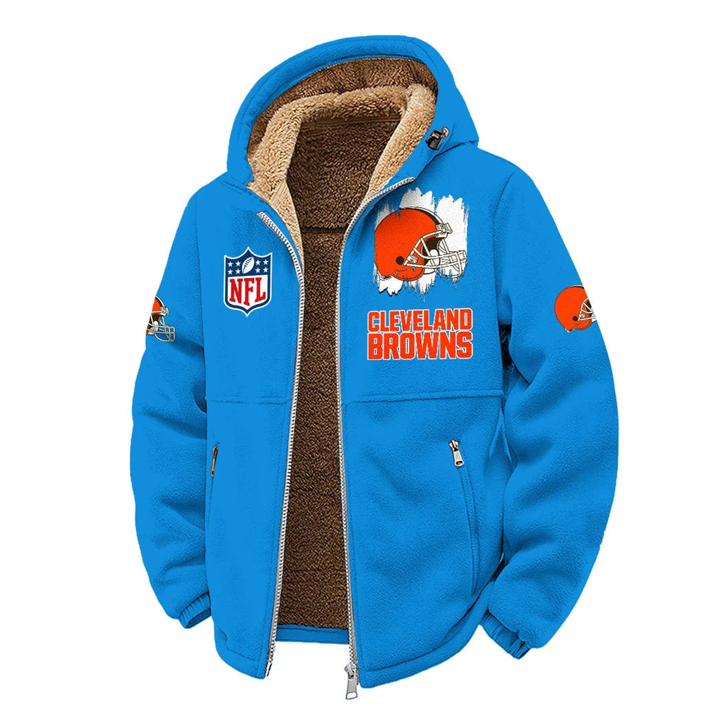 Furry Army Winter Fleece Jacket, Polar Climate Fleece HVN1453CL - cyan - Image 2