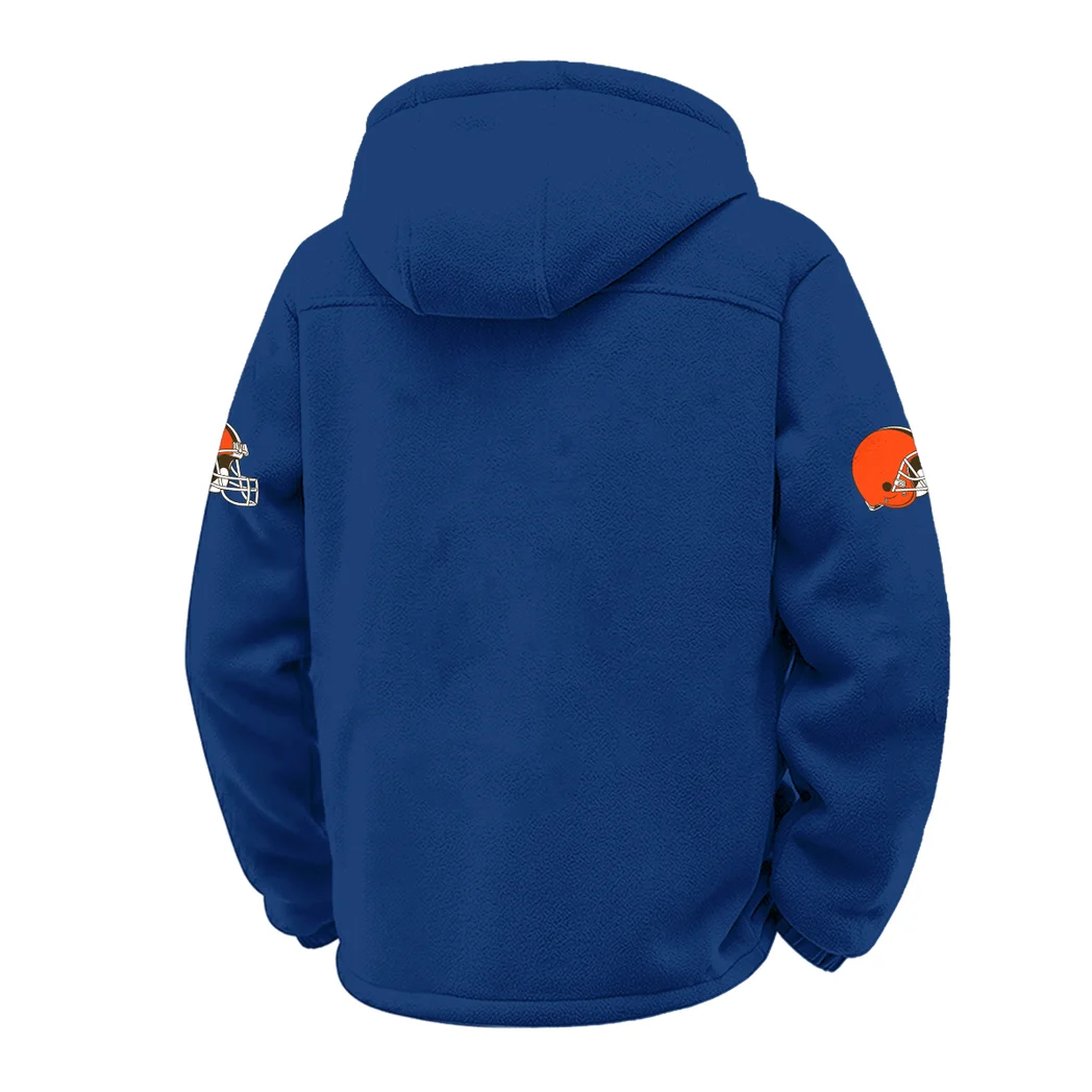 Furry Army Winter Fleece Jacket, Polar Climate Fleece HVN1453CL - Navy - Image 3
