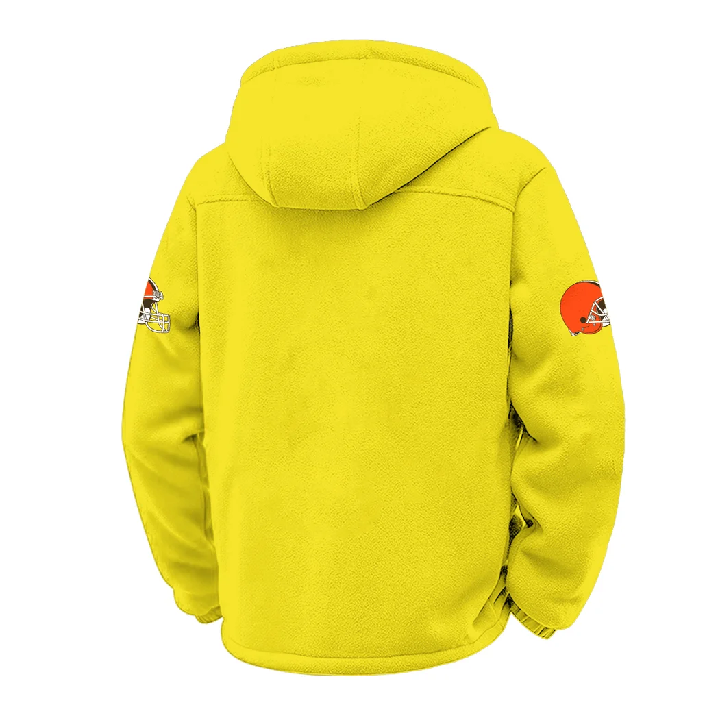 Furry Army Winter Fleece Jacket, Polar Climate Fleece HVN1453CL - Yellow - Image 3